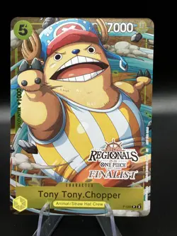 Tony Tony Chopper P-089 EN ONE PIECE TCG 25-26 OFFLINE REGIONALS FINALIST-NM - Image 1