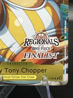 Tony Tony Chopper P-089 EN ONE PIECE TCG 25-26 OFFLINE REGIONALS FINALIST-NM - Image 5