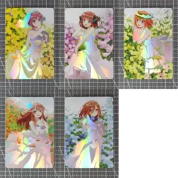 5×The Quintessential Doujin Card Wedding Series Goddess Stroy Waifu 59*86 - Image 1