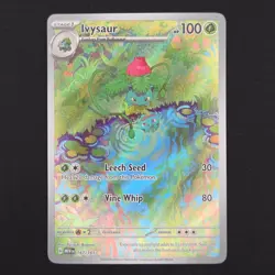 Pokemon TCG Card Ivysaur 167/165 S&V 151 Illustration Rare *English* - NM - Image 1
