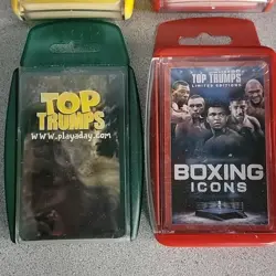 Lot Of 5 Top Trumps Card Games Simpsons WWE & More Boxing Icons Is New/sealed! - Image 2