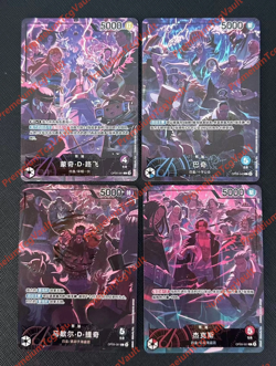 Europe America 2nd ANNIVERSARY Set of 4pcs Combo One Piece S-Chinese Card Game - Image 1