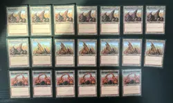 MTG 20X JAPANESE TEMPEST MOUNTAIN MAGIC THE GATHERING BASIC LAND COMMON CARDS - Image 5
