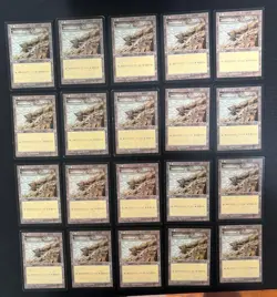 MTG 20X JAPANESE TEMPEST PLAINS MAGIC THE GATHERING BASIC LAND COMMON CARDS - Image 4