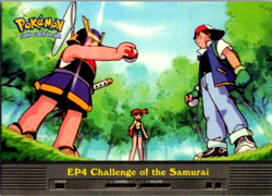 Topps Pokemon Card Challenge of the Samurai EP4 Blue Logo - Image 1