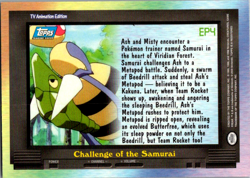 Topps Pokemon Card Challenge of the Samurai EP4 Blue Logo - Image 2