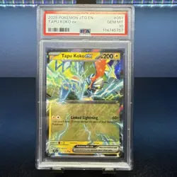 Pokemon TCG Tapu Koko EX 051/159 Journey Together 2025 PSA 10 - Image 1