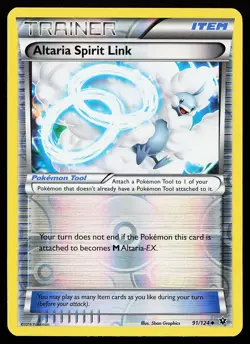 Altaria Spirit Link 91/124 Reverse Holo Uncommon Fates Collide Pokemon Card - Image 1