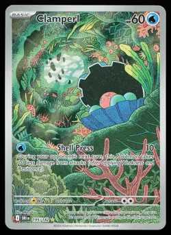 Clamperl 195/182 Holo Illustration Rare Destined Rivals Pokemon Card - Image 1