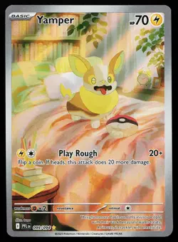 Yamper 099/094 Holo Illustration Rare Phantasmal Flames Pokemon Card - Image 1