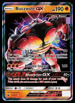 Buzzwole GX 57/111 Holo Crimson Invasion Pokemon Card - Image 1
