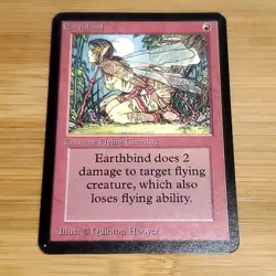 Earthbind, Alpha Edition, Magic the Gathering MTG, NM / LP Many Pics - Image 1