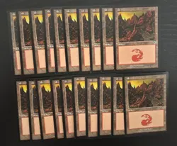 MTG 20X JAPANESE INVASION MOUNTAIN MAGIC THE GATHERING BASIC LAND COMMON #346 - Image 3