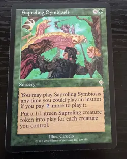 Saproling Symbiosis - Invasion Magic the Gathering MTG - Image 1