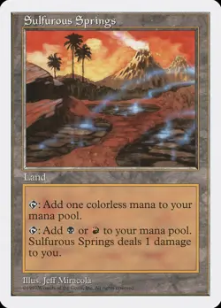 Sulfurous Springs - 5th Edition V 5ED- LP - MTG Magic The Gathering - Image 1