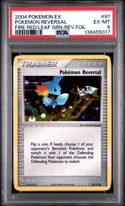 PSA 6 2004 POKEMON EX FIRE RED & LEAF GREEN #97 Pokemon Reversal Reverse Foil - Image 1