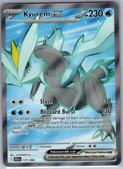 Kyurem ex 157/086 SV: Black Bolt - Pokemon Card - NM - Image 1