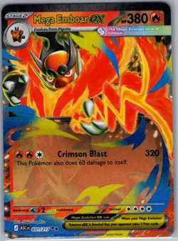 Mega Emboar ex 031/217 ME: Ascended Heroes - Pokemon Card - NM - Image 1
