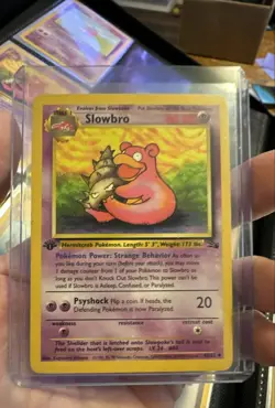 Slowbro 43/62 Fossil Regular 1st Edition Pokemon - Image 1