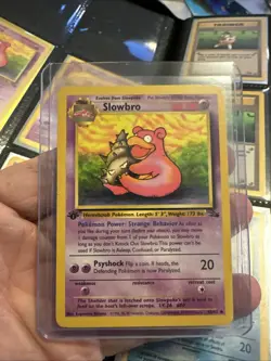 Slowbro 43/62 Fossil Regular 1st Edition Pokemon - Image 2