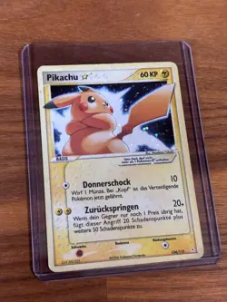 Pokemon Pikachu Gold Star Deutsch 104/110 EX Holon Phantoms Deutsch - Image 2