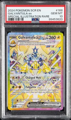 2024 POKEMON SCR EN-STELLAR CROWN SPECIAL ILLUSTRATION RARE GALVANTULA EX PSA 10 - Image 1