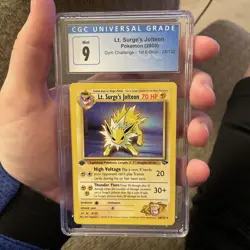 Pokemon TCG Lt. Surge's Jolteon Gym Challenge 28 Regular 1st Edition Rare - Image 1