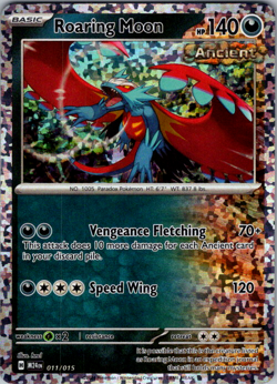Roaring Moon 011/015 Holo Promo McDonald's Promos 2024 Pokemon Near Mint - Image 1