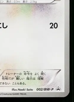 PIDOVE 002/BW-P BLACK & WHITE PROMOS JAPANESE POKEMON TCG - Image 5