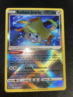 Pokemon Radiant Jirachi - Silver Tempest Holo 120/195 NM - Image 1