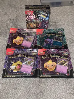 POKEMON TCG PALDEAN FATES TECH STICKER COLLECTION LOT(4) and BOOSTER BUNDLE - Image 2