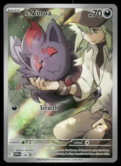 Pokemon Cards N's Zorua 189 Scarlet & Violet Promo Holo Promo NM - Image 1