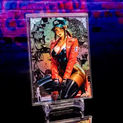 Revy Waifu Trading Card ACG-AVL Goddess Holo Foil 013 Anime Manga Art Black Lago - Image 1