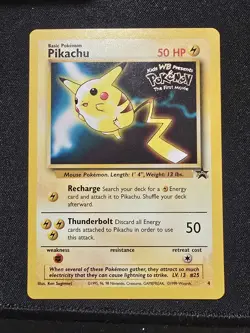 Pikachu Promo #4 The First Movie Promo Lightly Played Pokemon Card - Image 1