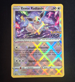Pokemon Go Radiant Eevee jumbo card SWSH230 NM Brazil exclusive - Portuguese BR - Image 2