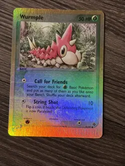 Pokemon EX Dragon - Wurmple 81/97 Reverse Holo - Common - Vintage - MP - Image 1