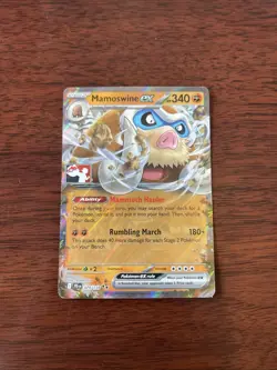 Pokemon TCG Mamoswine EX 079/159 Prize Pack Stamp Holo Double Rare NM - Image 1