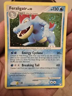 Pokemon TCG Feraligatr LV.53 Mysterious Treasures 8/123 Holo Rare HP Exc. Cond. - Image 1