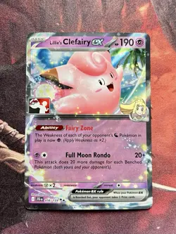 Lillie's Clefairy ex Play! Pokemon Stamp Promo Prize Pack Series 7 056/159 NM 🌸 - Image 2