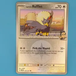 LARRY'S RUFFLET (ENERGY SYMBOL PATTERN) 173/217 ASCENDED HEROES POKEMON RH NM/M - Image 1