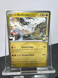 N's Reshiram 116/159 Pokemon Play Stamp Prize Pack Holo - NM - Image 1