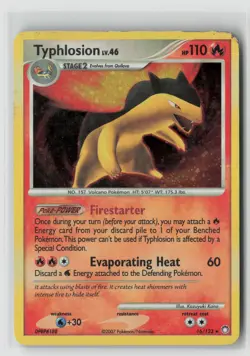 Typhlosion #16/123 Mysterious Treasures Holo Rare Pokemon TCG DAMAGED READ - Image 1