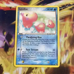 Luvdisc 14/17 Common POP Series 2 Pokemon Moderately Played - Image 1