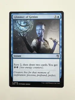 Glimmer of Genius MTG Magic the Gathering Card NM Near Mint DRC - Image 1