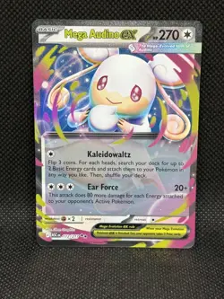Pokemon TCG MEGA AUDINO EX 172/217 Ascended Heroes Double Rare - Image 1