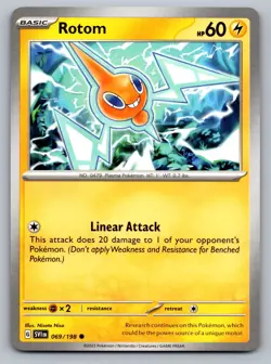 Pokemon TCG SV01: Scarlet & Violet Base Set Rotom 069/198 - Image 1