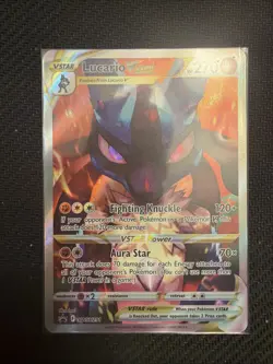 Pokemon TCG Lucario VSTAR SWSH291 Black Star Promo Crown Zenith NM - Image 1