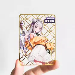 Emilia Re:Life Metal Doujin Card Goddess Stroy Waifu Holo - Image 1