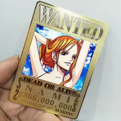 One Piece Nami Metal Doujin Card Wanted Series 4 Goddess Stroy Waifu - Image 1
