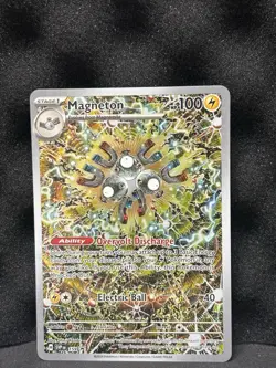 Pokemon Magneton 159 Scarlet & Violet Promo Full Art Exclusive Holo Card 2024 - Image 1